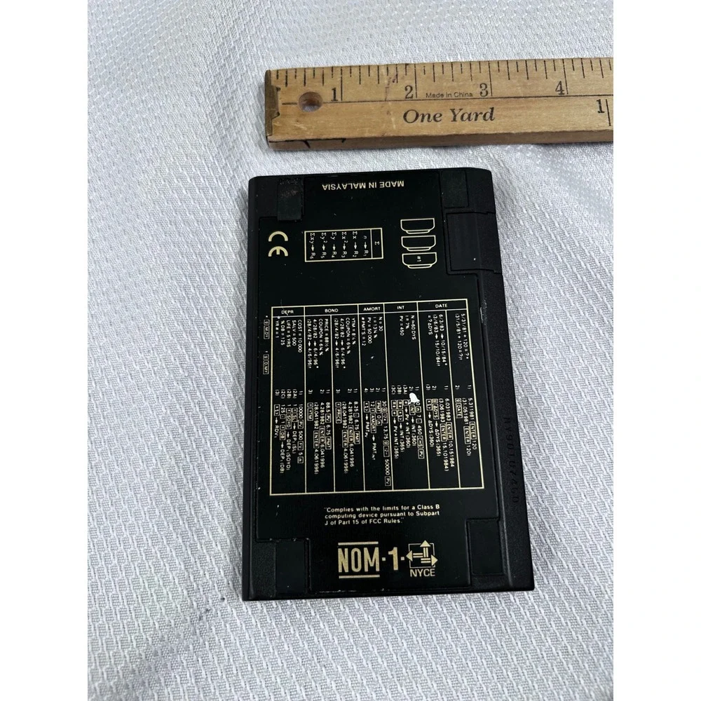 HP 12C Financial Calculator OS Gold Black Programmable Business Unisex